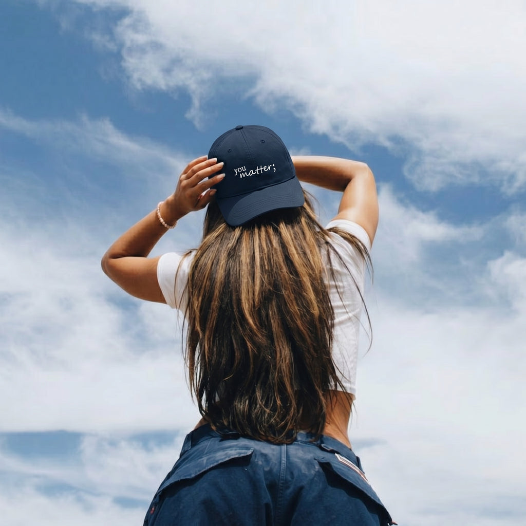 NAVY BLUE COTTON CAP