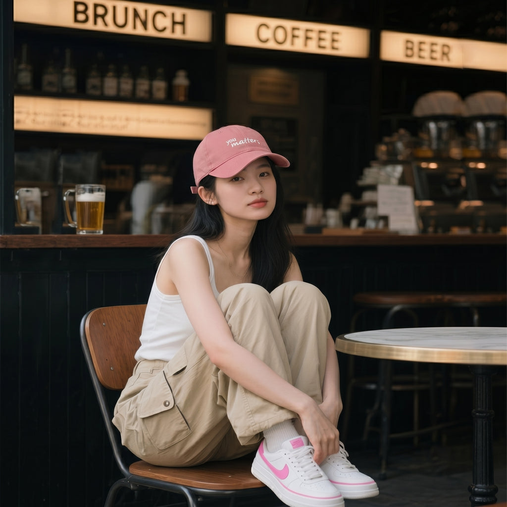 PINK COTTON CAP